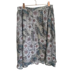 ASTR Floral Knee Length Skirt‎ Large